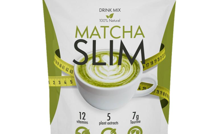 Matcha Slim - Energy Drink Mix Powder Supplement with Taurine